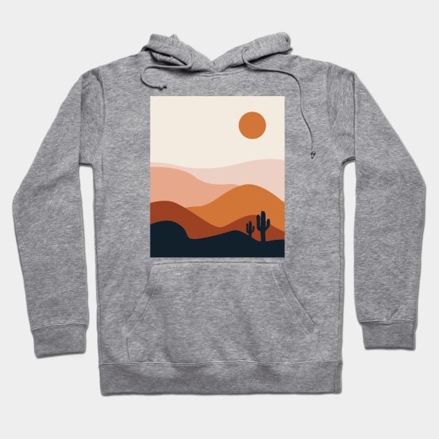 Arizona desert  sun  , desert climate , sun and sand ,cactus ideas, cactus not a hugger, sand mountains , orange moon Hoodie by WorldOfMine